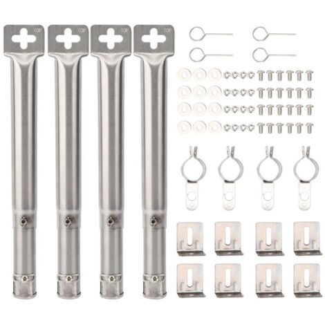 Quemador universal de 30 a 44 cm para FirePlus, parrilla, repuestos para quemadores ajustables, parrilla de gas universal, quemador tubular ajustable (1/4)
