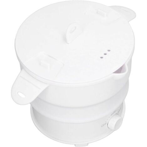 Olla eléctrica multifuncional de 800 W y 1,2 L, cocina de viaje portátil y plegable, ideal para cocinar fideos, ollas calientes chinas o al vapor. (1/4)