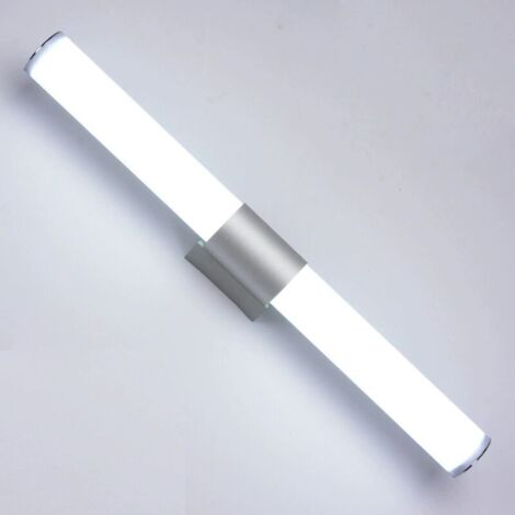 Aplique de pared LED para baño, espejo de metal, cristal, lámpara de iluminación de baño E14 con casquillo