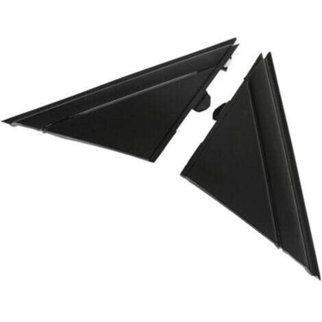 Cubierta del emblema del espejo retrovisor de la puerta 1SH17KX7AA 1SH16KX7AA, moldura triangular para espejo retrovisor izquierdo y derecho, piezas de repuesto para Fiat 500 2012-2017 (negro brillant (1/4)