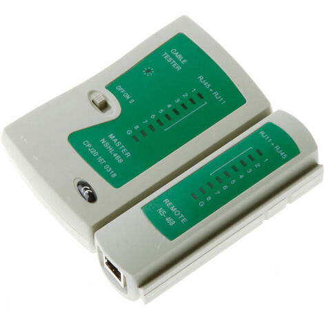 Herramienta de red, comprobador de línea de red informática, comprobador de cable de red verde (1/4)