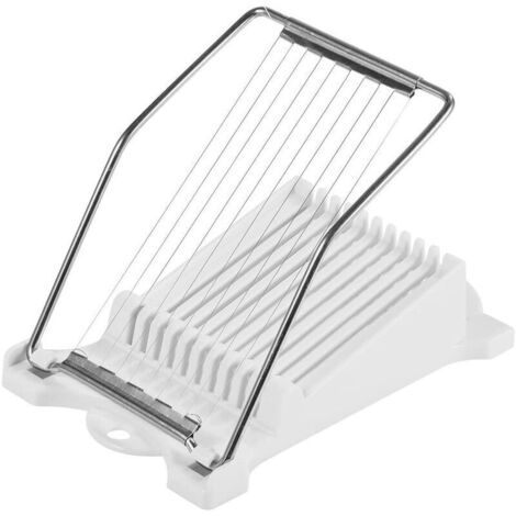 Cortador de queso, 10 alambres de acero inoxidable, cortador manual de carne, cortador de queso, pelador, ideal para cortar jamón, queso, mantequilla
