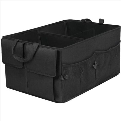 Organizador de maletero, bolsa de almacenamiento plegable para maletero con contenedor portátil ajustable y soporte para coche, impermeable (1/4)