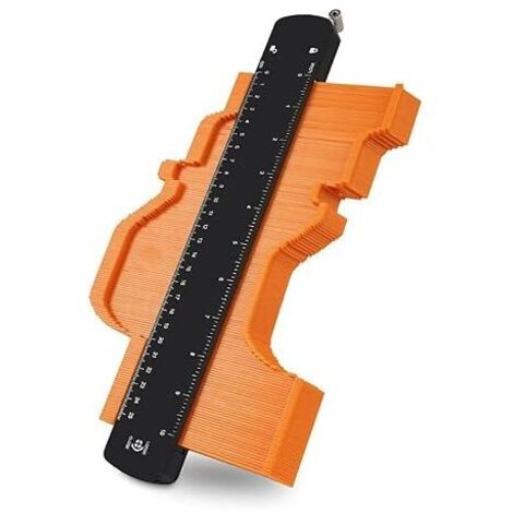 Medidor de contornos con núcleo de aluminio agrandado de 250 mm Bloqueo bidireccional para una mayor profundidad de medición Herramienta de marcado para medición precisa de contornos irregulares (1/4)