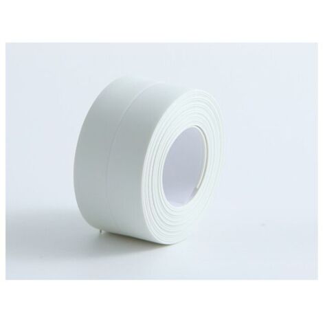 (2 piezas blancas) Zócalo flexible - tira de acabado para cocina y baño 22 mm 3,2 m, junta autoadhesiva, tira de rebaje flexible, tira de sellado