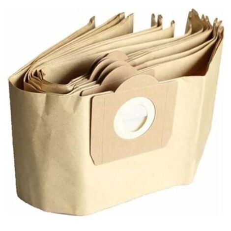 Juego de 5 bolsas rectas para aspiradora Karcher WD3, WD 3 Premium, WD3200, WD3500P, A2204, A2204, A2534, SE4001 (1/4)