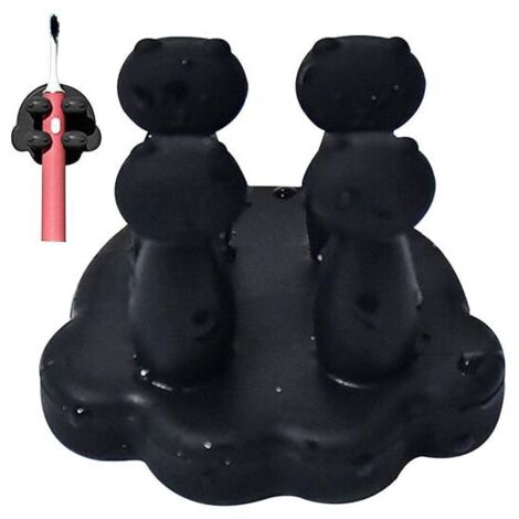 Ganchos de silicona (4 unidades), clip adhesivo 3D para llaves, organizador de cables autoadhesivo impermeable, llavero, gancho decorativo para colgar toallas (1/4)
