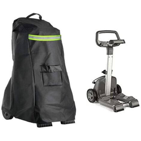 Cubierta negra para robot de limpieza de piscinas, fabricada en tela Oxford 420D gruesa, resistente al polvo y al viento, apta para la mayoría de piscinas. (1/4)