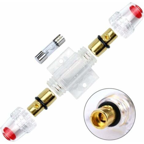 SIGANDG Portafusibles ANL En Línea AWG Calibre 0/2/4 Con Fusible De
