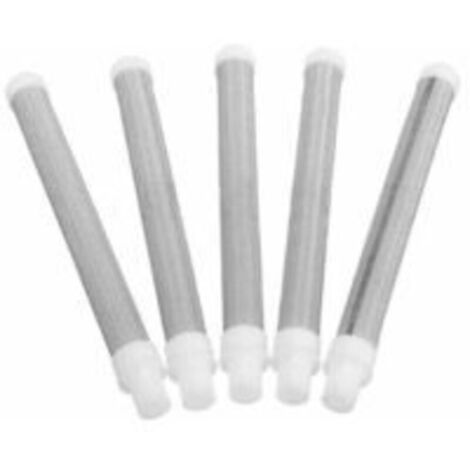 Elementos de filtro para pistola pulverizadora sin aire, paquete de 5, malla 60, para pistolas pulverizadoras de pintura sin aire (1/4)