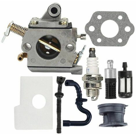 Kit de carburador C1Q-S57B para motosierras MS180/MS170/MS 170C/MS 180C/017/018. Reemplazo de junta de bujía y filtro de aire C1Q-S57A 1130120 0603 . (1/4)