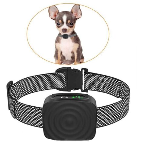 Collar antiladridos   para perros pequeños y medianos (2,3-6,8 kg), recargable y sin descargas, con sensibilidad y resistencia ajustables.