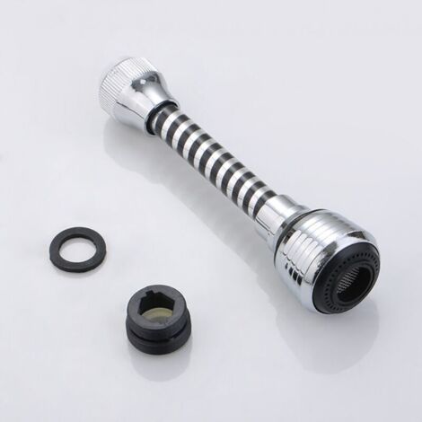 Rociador flexible de 360 grados para grifo de cocina, boquilla, cabezal de repuesto y manguera de fregadero para grifo (1/4)