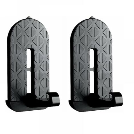 Estribos de asistencia para coche, paquete de 2, plegables, de aleación de aluminio, color negro, aptos para SUV, RV, Jeep y accesorios . (1/4)