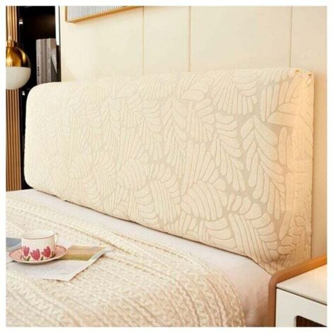 (Champán, Queen: 140-170 cm) Funda de cabecera elástica para camas tamaño Queen y King, funda protectora curva a prueba de polvo para decoración de dormitorio (1/4)