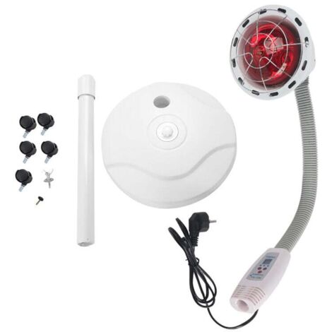 Lámpara de calor infrarroja de 275 W, lámpara de terapia de calor infrarroja con temperatura ajustable, lámpara de calor extraíble para un alivio rápido del dolor muscular