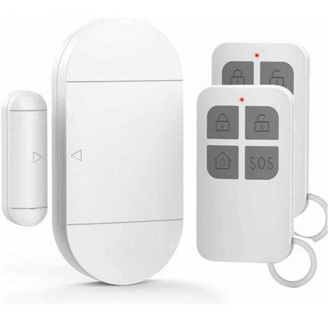 Alarma de puerta, detector de apertura de puerta con sirena de 130 dB, alarma magnética inalámbrica para puertas, ventanas y armarios, hogar y oficina