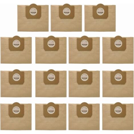 Bolsas para aspiradoras 6.959-130.0 para aspiradoras multiusos y limpiadoras Kärcher WD 3, MV 3, WD 3.200 a WD 3.800M SE4001 SE 4002, bolsas de filtro de papel (paquete de 15) (1/4)