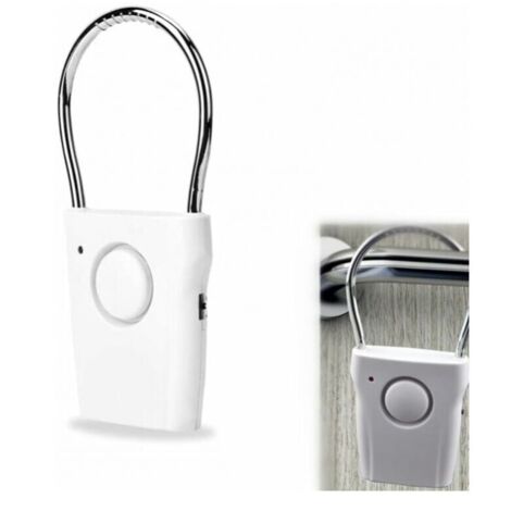 Alarma para puerta/ventana, sensor táctil de 120 dB, manija de puerta, alarma antirrobo, vibración, alarma antirrobo para ventana, seguridad para el hogar