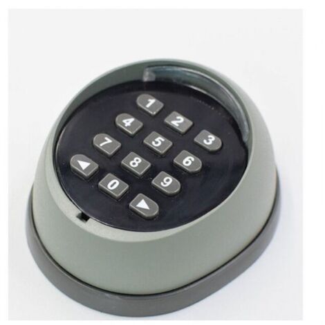 Teclado de apertura de puerta de metal, teclado de código variable de 433 MHz, teclado de control de acceso para puerta de garaje de alta calidad, negro y gris (colores aleatorios)