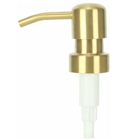 Dispensador de jabón a presión de acero inoxidable (oro mate) para cocina y baño. (1/3)