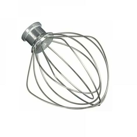 Batidor de acero inoxidable, compatible con accesorios de procesador de alimentos KitchenAid K45WW WP9704329 KSM150 KSM160 K45 KSM90 (1/4)