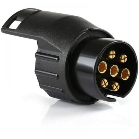 Adaptador para husillo del bastidor de 1 persona, accesorios universales, adaptador de tren impermeable de 7 pin y 13 pin compatible con coche y camión (1/4)