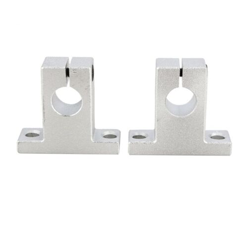 Paquete de 2 soportes de eje lineal SK12 de 12 mm para CNC, guías de bolas de movimiento lineal, soporte de riel para impresora 3D, máquina multieje