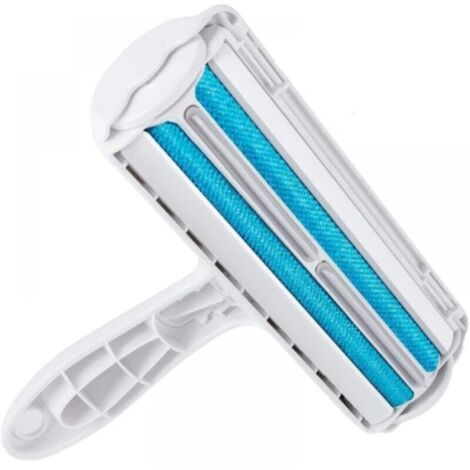 Cepillo antipelo reutilizable - Cepillo para pelo de mascotas - Económico - Ecológico - Fácil de usar - Elimina eficazmente el pelo de mascotas, perros y gatos, Azul, (1/4)