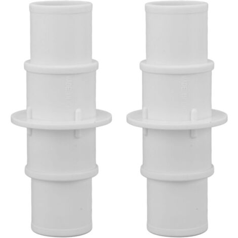 Conector de manguera, adaptador de manguera para aspiradora de piscina, abrazaderas de manguera ajustables, 2 piezas