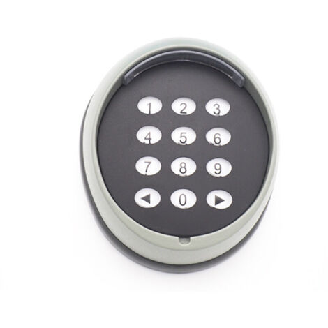 Teclado de apertura de puerta de metal, teclado de código variable de 433 MHz, teclado de control de acceso de puerta de garaje de alta calidad, negro