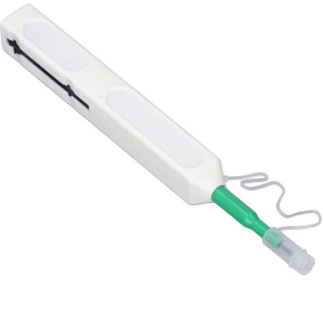 Bolígrafo de limpieza de un clic para conectores de fibra óptica SC ST y FC, limpiador avanzado de microfibra óptica de plástico (1/4)