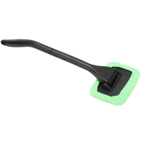 Limpiador de parabrisas de microfibra, suave, resistente a rayones, mango desmontable, herramienta para limpiar vidrios de vehículos, (1/4)