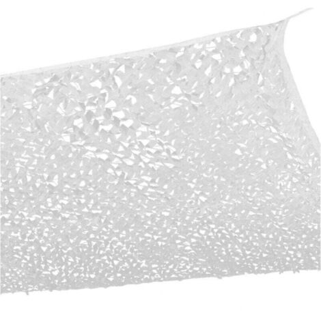 Vela de sol, vela de sol rectangular Mimetic Design 5x4M Blanco, red de protección solar Mimetic Outdoor Net (1/4)