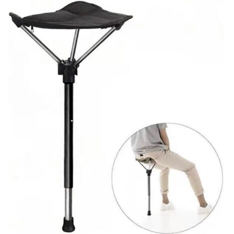 Taburete de pesca - Taburete plegable para camping - Taburete plegable - Silla plegable - Taburete de camping con bolsa de transporte