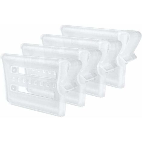 Divisores de refrigerador de 4 piezas, divisores ajustables para almacenamiento en el refrigerador, divisores de plástico para cajones, mantienen los estantes del escritorio de la cocina organizados (1/4)