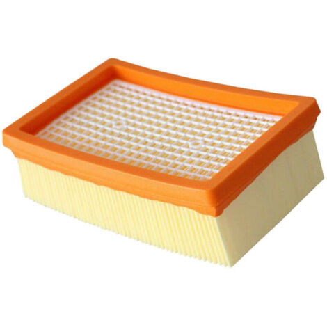 Pack de 2 filtros de recambio para aspiradora plisada plana Karcher WD4 WD5 WD6 MV4 MV5 MV6 (1/4)