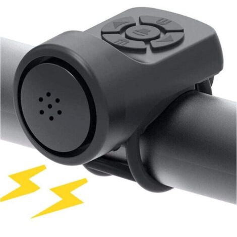 Timbre eléctrico para bicicleta, alarma electrónica de 120 dB, timbre portátil con carga USB y alarma para bicicletas de montaña y carretera.