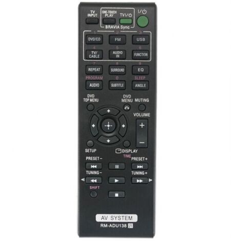 Adu138 Reemplaza el control remoto adecuado para el sistema AV DAV-TZ145 HBD-TZ140 HBD-TZ145 (1/4)