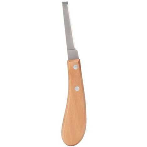Cuchillo puntiagudo para cascos, herramientas de herrador para zurdos y diestros, herramienta de corte de cascos de acero al carbono para ganado y caballos, 8,5 pulgadas (para zurdos)