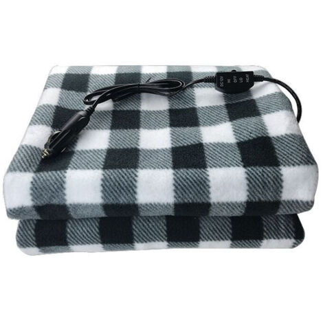 Manta calefactora para coche de 12 V, manta calefactora de invierno, manta calefactora eléctrica, control de temperatura ajustable (1/3)