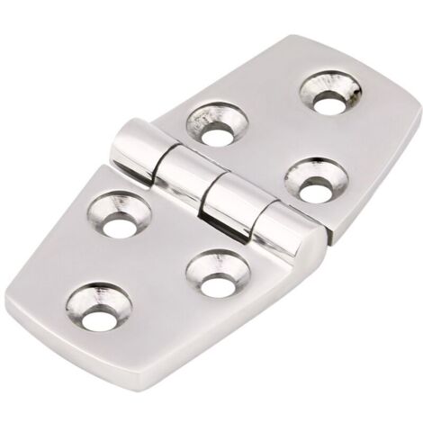 Bisagra de puerta de acero inoxidable para puertas de cabina de barco marino, 76 x 38 mm (1/4)