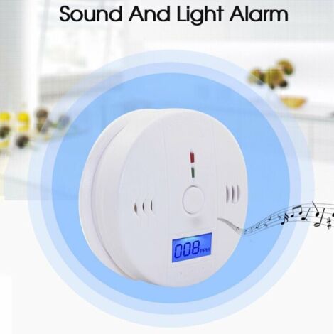 Detector de monóxido de carbono - Alarma de 85 dB, sirena independiente, alarma de veneno (1/3)