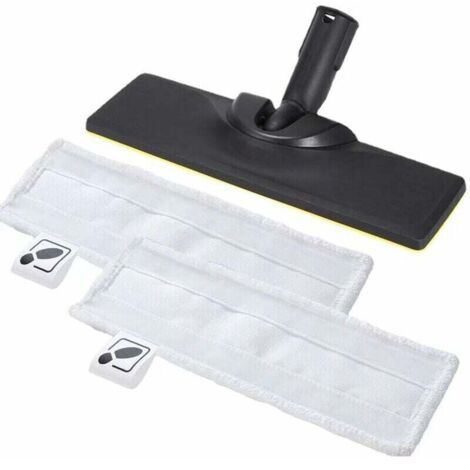 Juego de cepillos para suelos Kärcher para limpiadora a vapor negra + 2 aspiradoras de suelos nuevas (1/4)