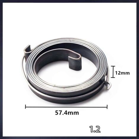 Muelle de arranque para motosierra 5200 5800 52 cc 58 cc, repuestos 12 mm (1/4)