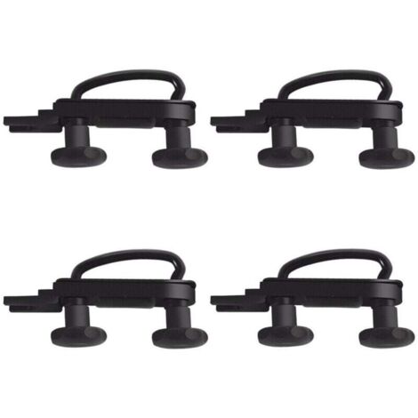 Kit de soporte de montaje universal con abrazadera en U para caja de techo, de acero inoxidable, para coche, furgoneta, con 8 tuercas de seguridad.