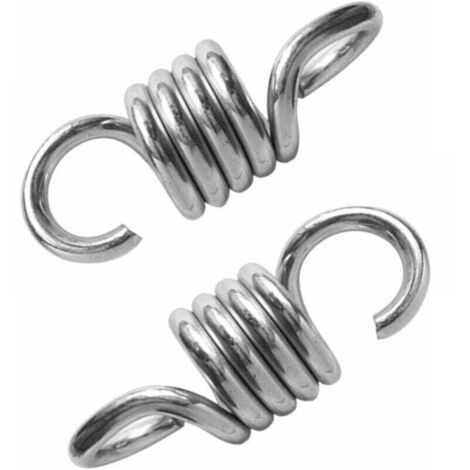 2 ganchos, silla colgante con resorte, adecuada para silla de porche, columpio (1/4)