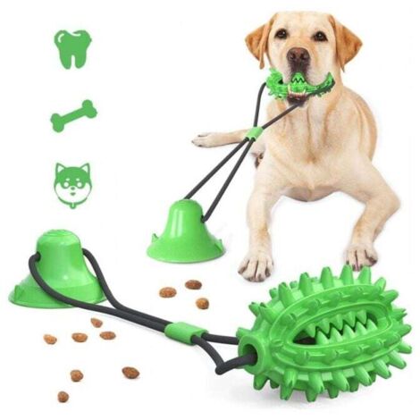 Juguete masticable con ventosa para perros, juguete molar multifuncional para mascotas, limpieza dental con función de cuidado dental. (1/4)