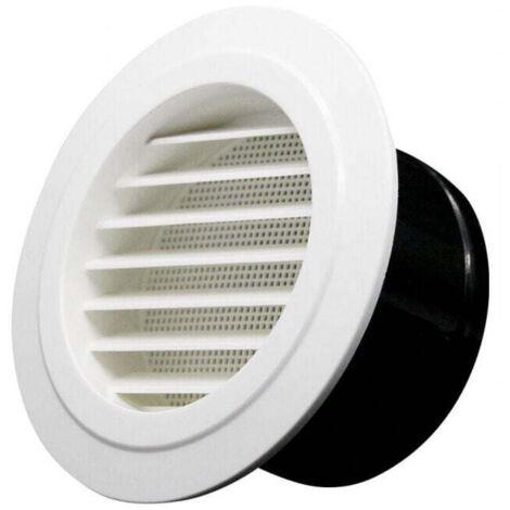 Ventilador de 100 mm, extracción de aire para aire acondicionado central con rejilla protectora – ABS (ø100 mm) (1/4)