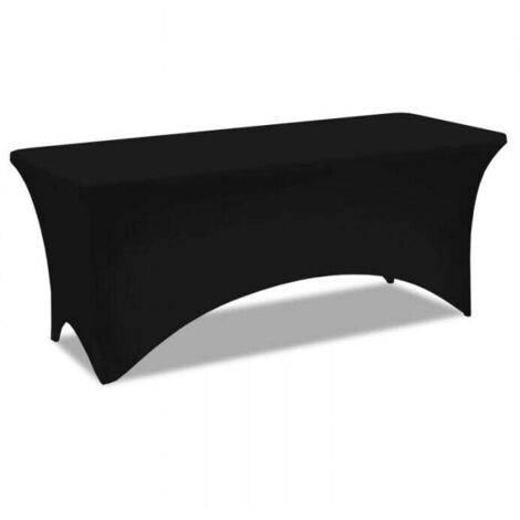 Mantel plegable blanco de alta calidad de 183 cm para hotel, restaurante, boda, exposición, decoración, negro (1/3)